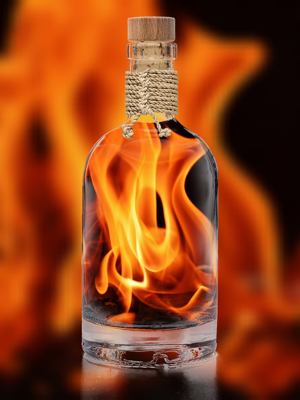 Flames Embers Bottle Fiery Fire  - Alexas_Fotos / Pixabay