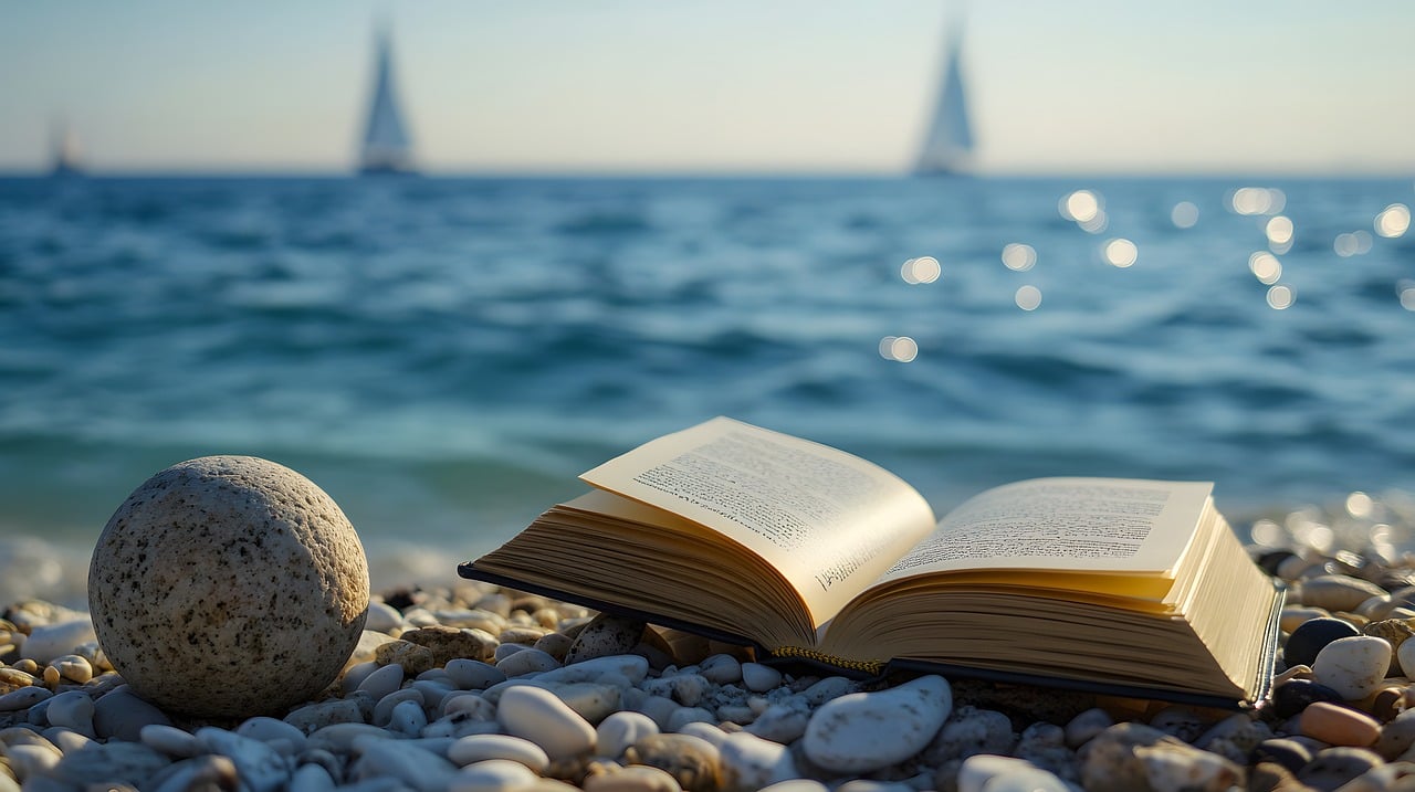 Ai Generated Book Seaside  - u_ozhkrzut0x / Pixabay